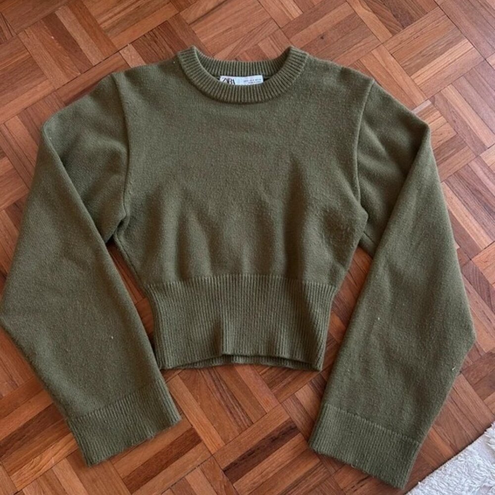 Zara Green Knit Jumper